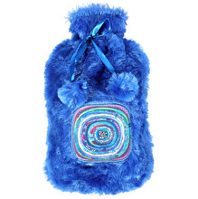 BiggDesign Evil Eye  Hot Water Bottle with Soft Plush Cover 68 OZ