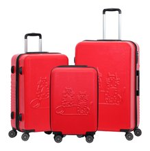 Biggdesign Cats Hardshell Spinner Luggage Set, Red, 3 Pcs  44 - 66 - 99 lbs