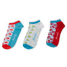 Anemoss Women’s 3-Pack Nautical Cotton Ankle Socks – Size 36-40