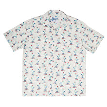 AnemosS Sailor Seagull Patterned Men's Shirt S