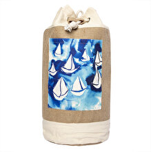 Anemoss Sailboats Jute Bag