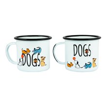 Biggdesign Dogs Enamel Mugs Set Pack of 2
