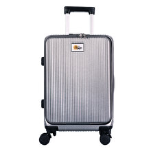 Biggdesign Moods Up Luggage with Cup Holder and USB Port, 20", Silver