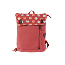 Biggdesign Cats Vintage Laptop Backpack, Pink