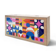 Biggdesign Happy Backgammon Set | Magnetic Closure, Scratch-Resistant Surface