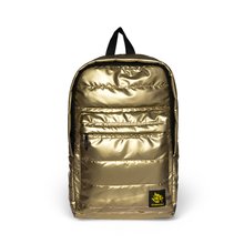 Biggdesign Moods Up Curious Quilted Backpack Yellow,  Lightweight Waterproof School & Laptop Bag