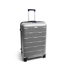 Biggdesign Moods Up 28” Suitcase | TSA Lock, Hard Shell, Lightweight Spinner Luggage – Silver