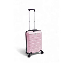 Biggdesign Moods Up 20” Suitcase | TSA Lock, Hard Shell, Lightweight Spinner Luggage –Pink
