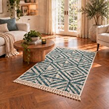 BiggHome Double-Sided Rug - 80x150 cm, Machine Washable, Modern Pattern, SA26MB