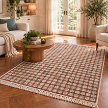 BiggHome Double-Sided Rug - 120x180 cm, Machine Washable, Modern Pattern, SA26EK