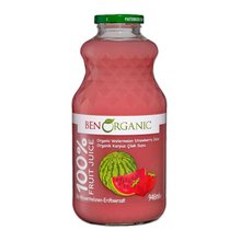 Ben Organics Watermelon and Strawberry Juice – 946 ml