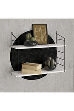 Decormet Armoni Shelf Set, 2 Shelves, 200*720, White