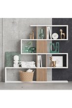 Decormet Karlin Bookshelf White/Walnut