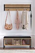 Decormet Shana Shoe Rack – Sapphire Oak | Scandinavian Style