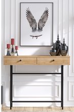 Decormet Esta Console Table – Scandinavian Elegance in Sapphire Oak
