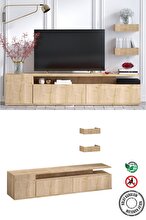 Decormet Alika TV Unit - Safir Oak - Dec-20071