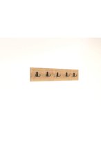 Decormet 5-Hook Wall-Mounted Rack – Sapphire Oak