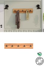Decormet 5-Hook Wall-Mounted Rack – Walnut
