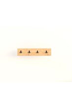 Decormet 4-Hook Wall-Mounted Rack – Sapphire Oak