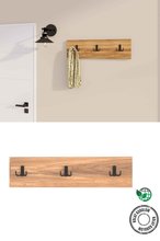 Decormet 3-Legged Wall-Mounted Coat Rack – Walnut