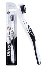 Difaş Love Your Teeth Toothbrush ( Medium Hard ) (Black&White)