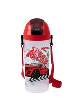 Herevin 610 cc Decorated School Bottle With Straw-002-Special Polybag