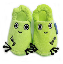 Milk&Moo Cacha Frog Toddler Kids Slippers, %100 Cotton,For House,Bath,Indoor Use