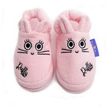 Milk&Moo Rabbit Toddler Kids Slippers, %100 Cotton,For House,Bath, Indoor Use
