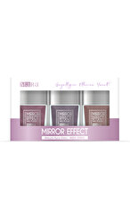 Mara Mirror Effect Nail Polish 15 Ml*3 - Nude Series Pink/Lilac/Brown