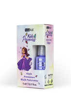 Mara Princess Washable Water-Based Kids Nail Polish -  Purple (With Files As A Gift) 5 Ml.