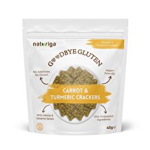 Naturiga Gluten Free Turmeric & Carrot Crackers (40 Gr)