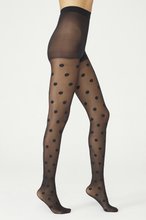 Penti Big Dots Fashion Tights – Black, Size 1/2 (12 pcs)