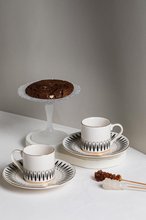 Porser Palm Black Pure Coffee Set 4 Pieces