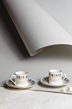 Porser Pera Blue Pure Coffee Set 4 Pieces
