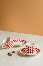 Porser Peyda Red Pure Coffee Set 4 Pieces