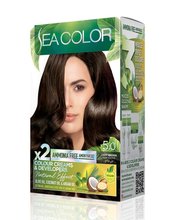 SEA COLOR AMMONIA FREE  HAIR DYE KIT 5.0