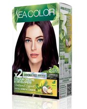 SEA COLOR AMMONIA FREE  HAIR DYE KIT 3.66