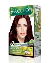 SEA COLOR AMMONIA FREE  HAIR DYE KIT 4.6