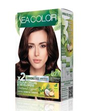 SEA COLOR AMMONIA FREE  HAIR DYE KIT 5.77