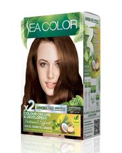 SEA COLOR AMMONIA FREE  HAIR DYE KIT 7.7