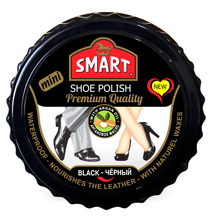 Smart Mini Paste Shoe Polish, Black (25 Ml)