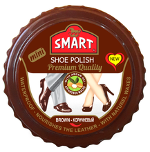 Smart Mini Paste Shoe Polish, Brown (25 Ml)