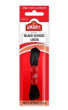 Smart Black School Laces, One Pair, 75 Cm