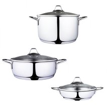 Serenk Modernist 6 Pieces Steel Cookware Set
