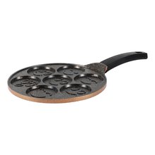 Serenk Fun Cooking Smile Mini Pancakes Maker, 10.2 inch, Nonstick Bakeware