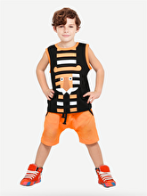 Casabony Tiger Striped Harem Shorts Set 3 YEARS