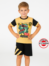 Casabony Danger Dino Boys' Shorts Set - 3 Years