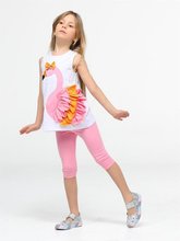 Casabony Flamingo Ruffle Tunic Set 3 YEARS