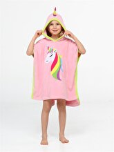 Casabony Unicorn 2 Ply Poncho Girl's Beach Towel Standard