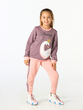 Casabony Swan Princess Lilac- Pink Tracksuit Set 3 YEARS